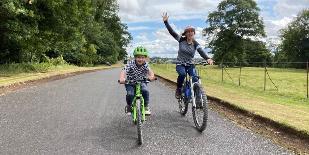 Cyclists riding together on a Cycle Kirklees community ride